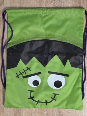 Thirty-One Green Lil Monster Frankenstein Drawstring Bag